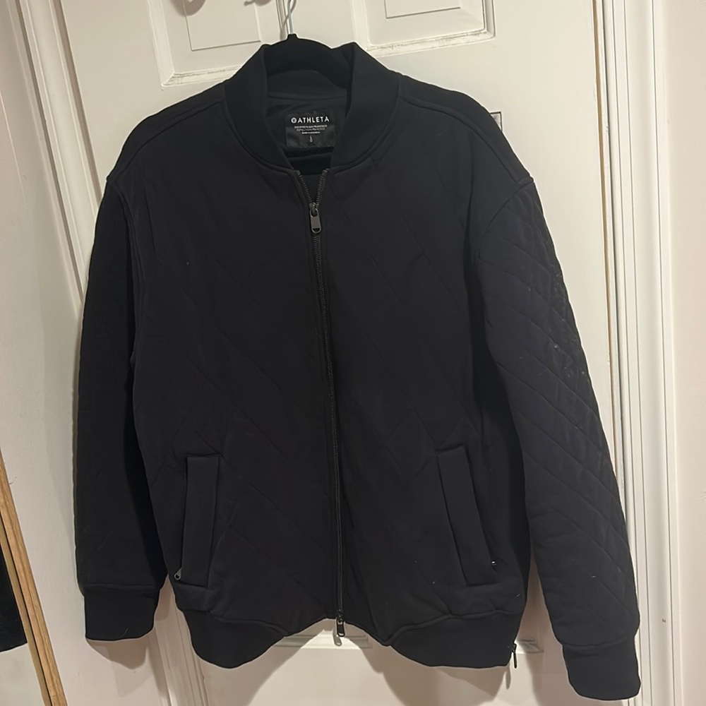 Athleta Retroplush bomber jacket